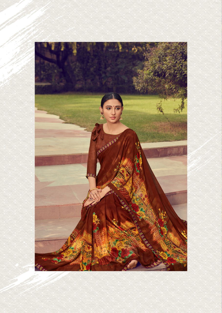 Kashvi Zubaida 2  Latest Fancy Designer Georgette Printed Saree Collection